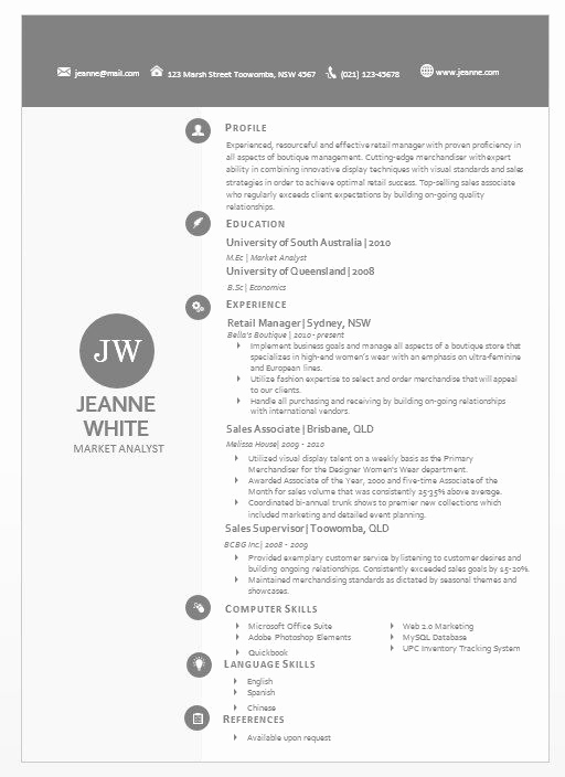 Modern Resume Template Word Awesome Modern Microsoft Word Resume Template Jeanne White 04