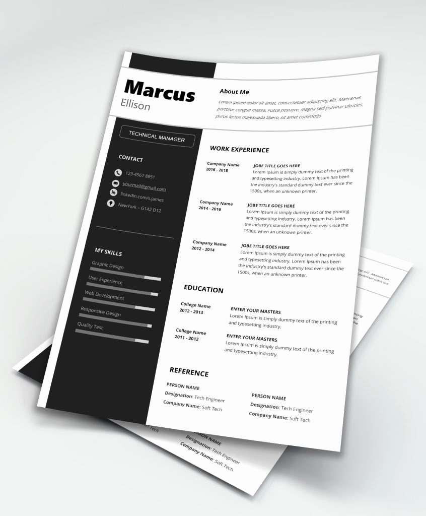 Modern Resume Template Word Fresh Modern Resume Template Word [download] Maxresumes