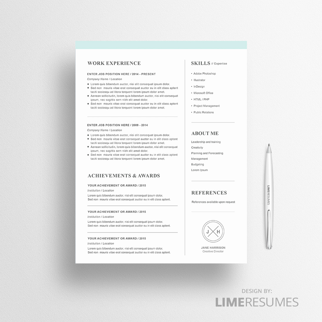 Modern Resume Template Word Lovely Modern Resume Template for Microsoft Word Limeresumes