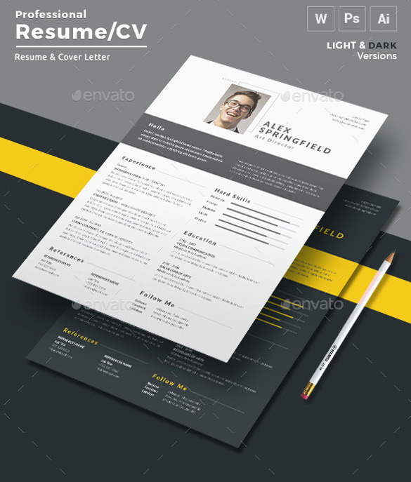 Modern Resume Template Word Unique 26 Word Professional Resume Template Free Download