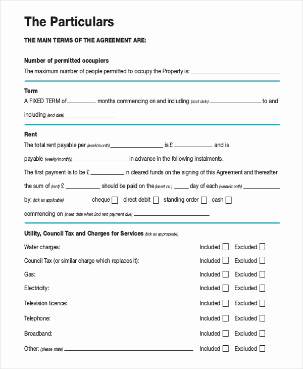 Month to Month Lease form Inspirational Month to Month Rental Agreement Template 13 Free Word