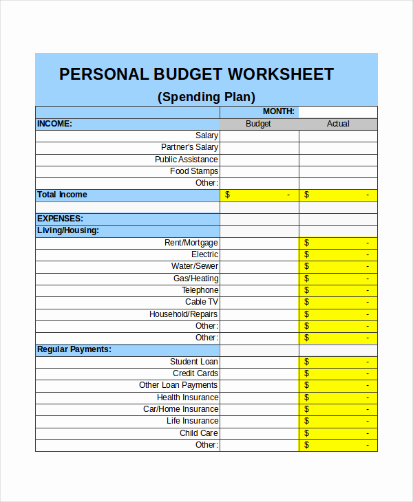 Monthly Budget Planner Template Beautiful Excel Monthly Bud Template