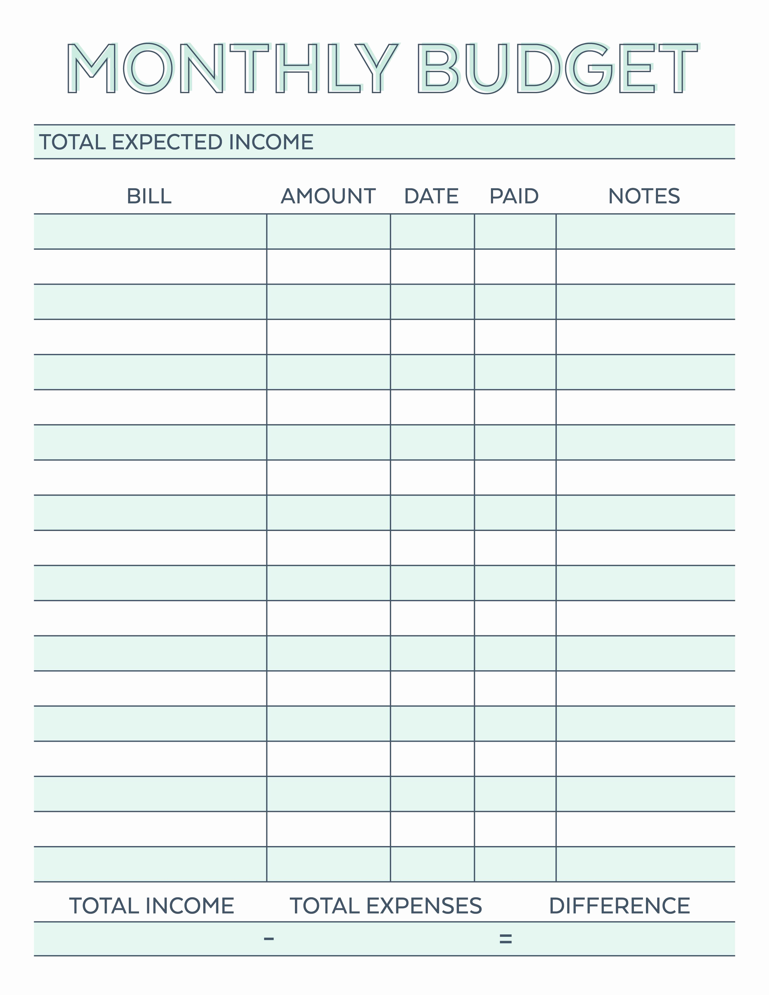 Monthly Budget Worksheet Excel Inspirational Pin by Melody Vliem On Printables