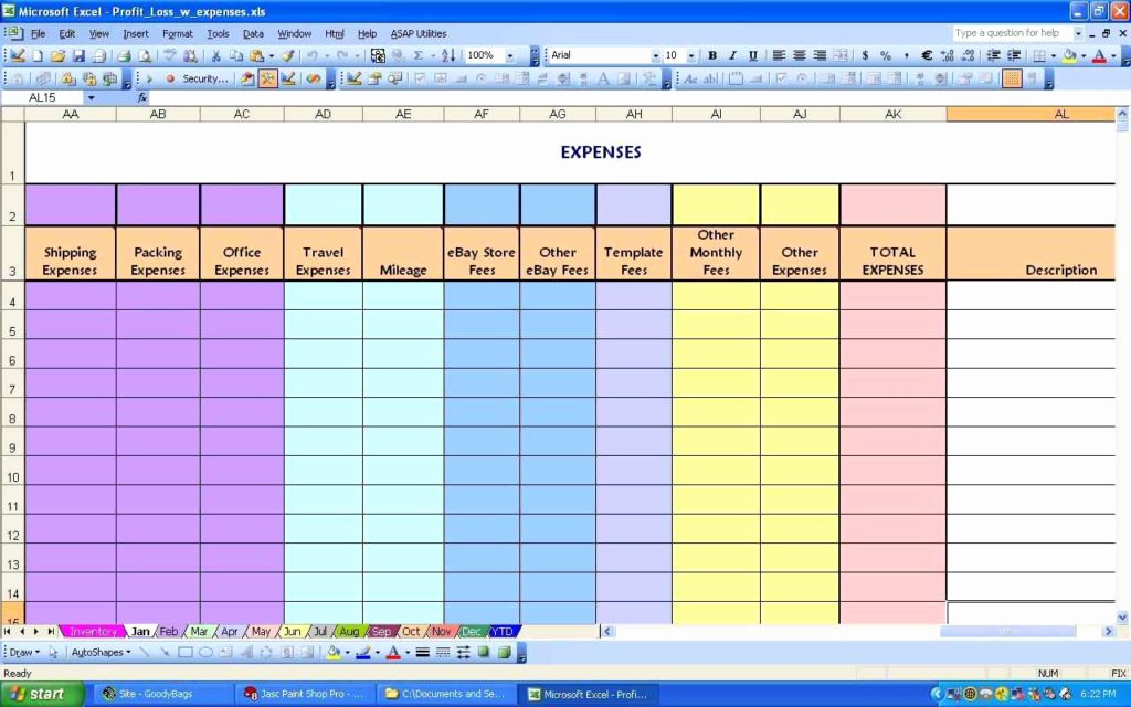 Monthly Business Expense Template Lovely Expenses Spreadsheet