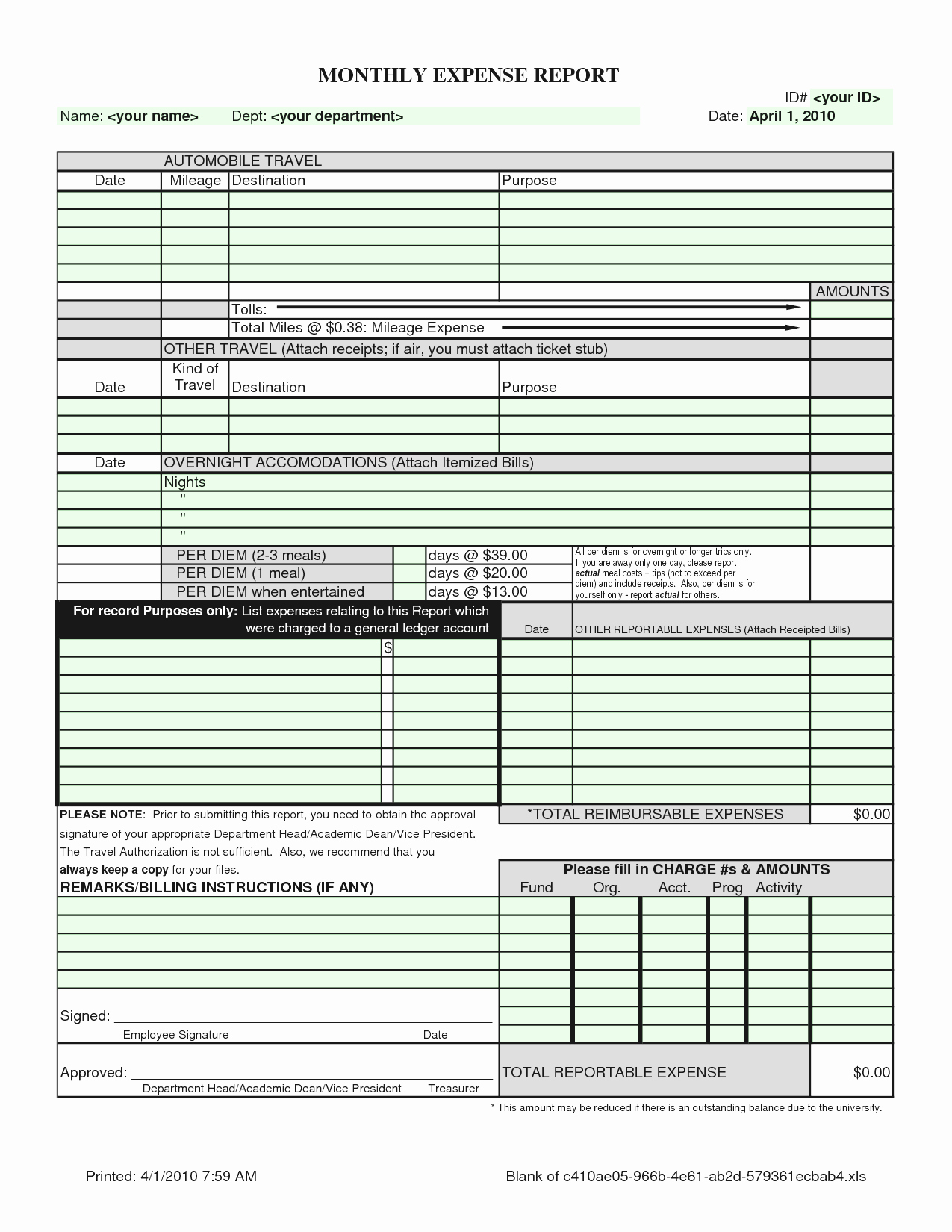 Monthly Expense Report Template Beautiful Blank Expense Report Mughals