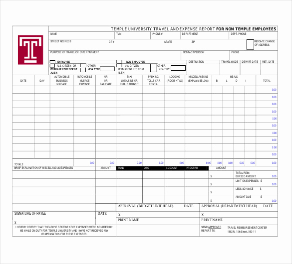 Monthly Expense Report Template Unique 31 Expense Report Templates Pdf Doc