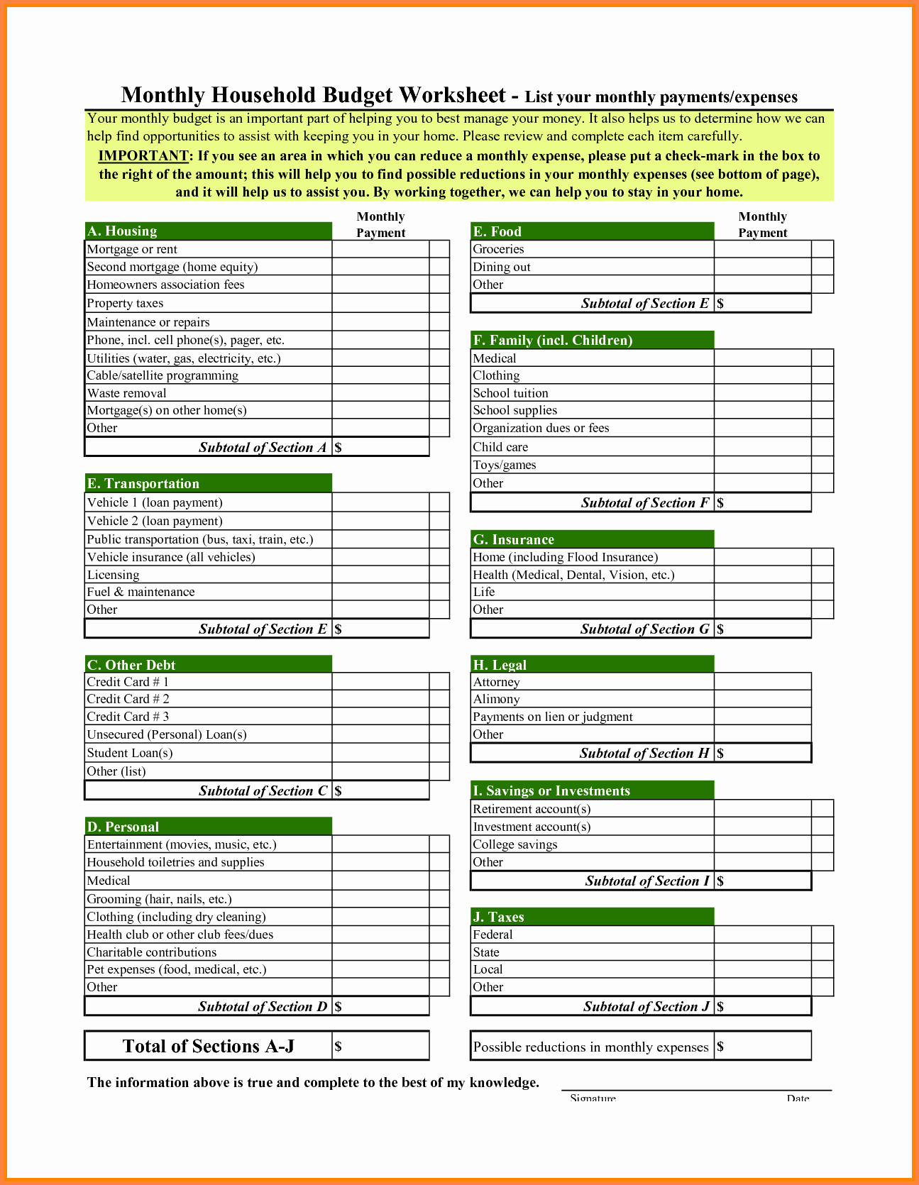 Monthly Household Budget Template Inspirational 9 Sample Household Bud Spreadsheet