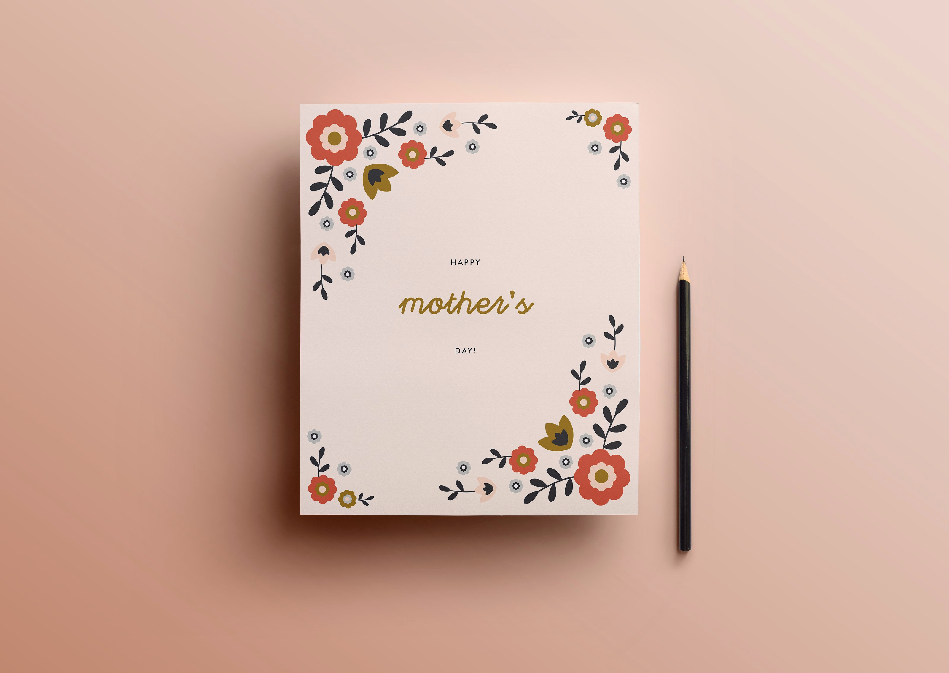 Mothers Day Card Template Awesome Mother S Day Card