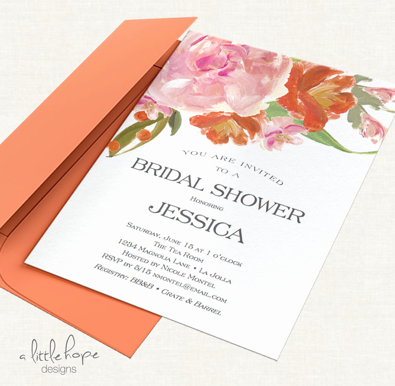 Ms Word Invitation Template Inspirational Printable Bridal Shower Invitation Template Instant Download
