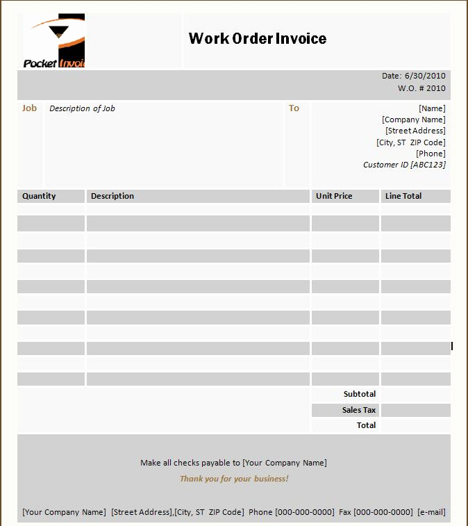 Ms Word Invoice Template Luxury Invoice Template