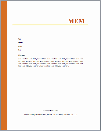 Ms Word Letter Templates Lovely Mou Memo Template – Microsoft Word Templates