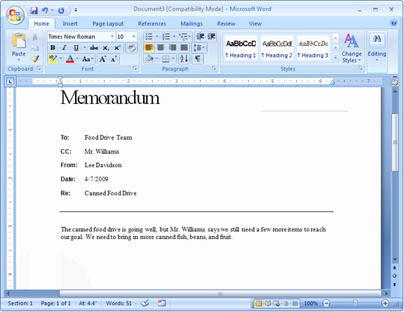 Ms Word Memo Templates Fresh Memo Template Category Page 1 Efoza
