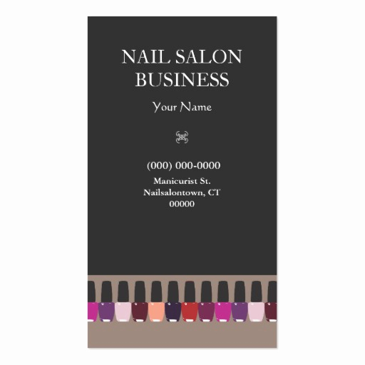 Nail Salon Business Cards Best Of Nail Salon Business Card