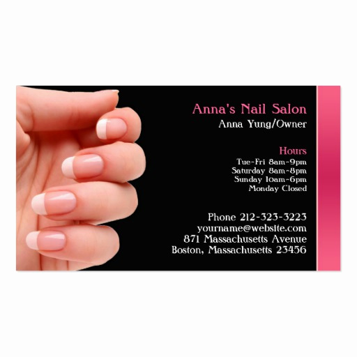 Nail Salon Business Cards Luxury Nail Salon Business Card W Appointment