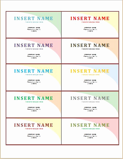 Name Tag Template Free Beautiful Name Tag Templates for Ms Word