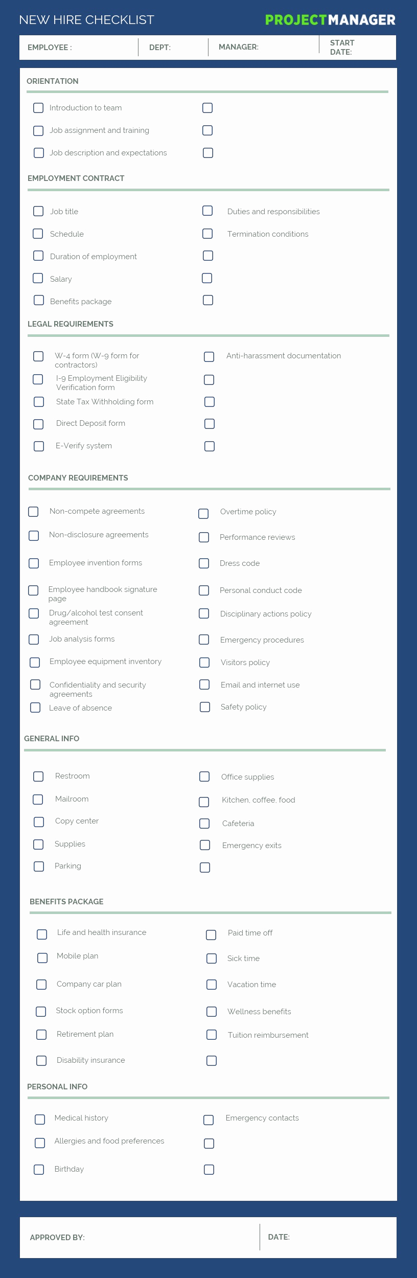New Hire Checklist Template Beautiful the Perfect New Hire Checklist Use This Free Template