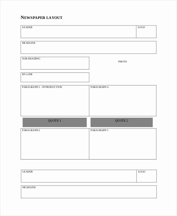 Newspaper Template for Google Docs Best Of Free Newspaper Template 10 Blank Google Docs Word