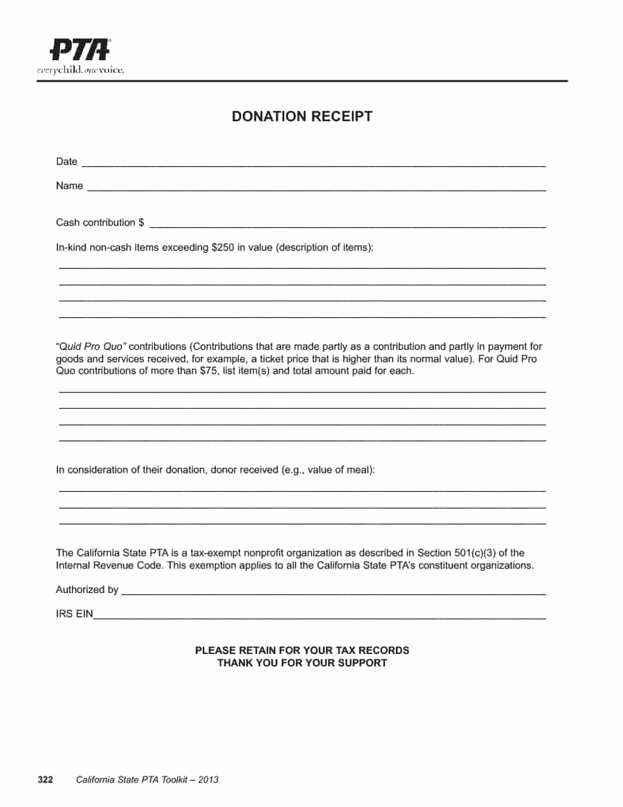 Non Profit Donation Receipt Template New 40 Donation Receipt Templates &amp; Letters [goodwill Non Profit]