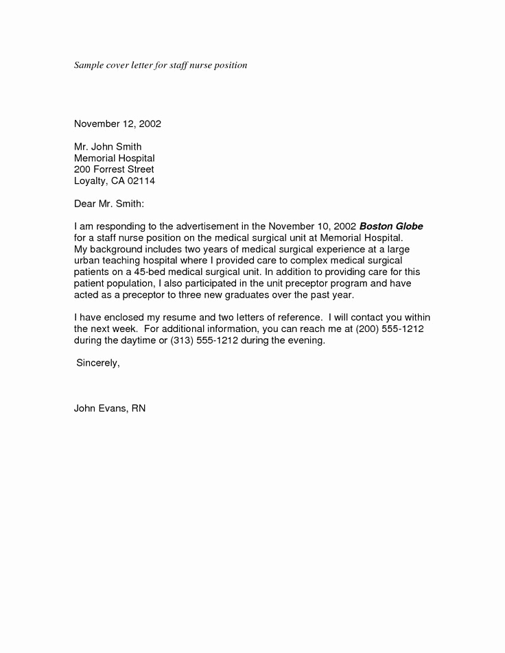 Nurse Cover Letters Examples New 17 Best Ideas About Nursing Cover Letter On Pinterest