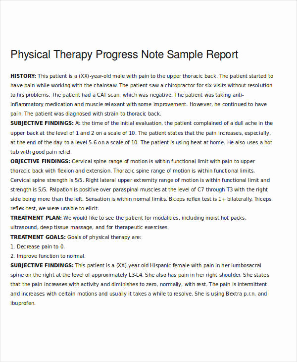Nursing Progress Notes Examples Elegant 19 Progress Note Examples &amp; Samples Pdf Doc