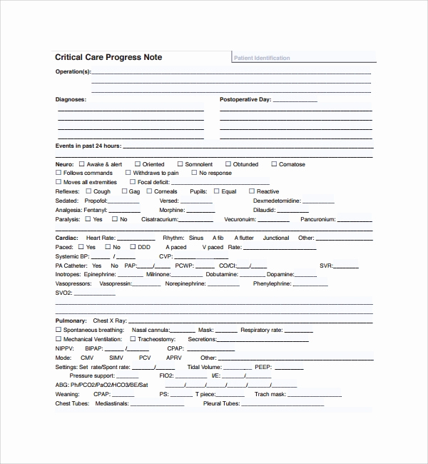 Nursing Progress Notes Examples Luxury Sample Progress Note Template 9 Free Documents Download
