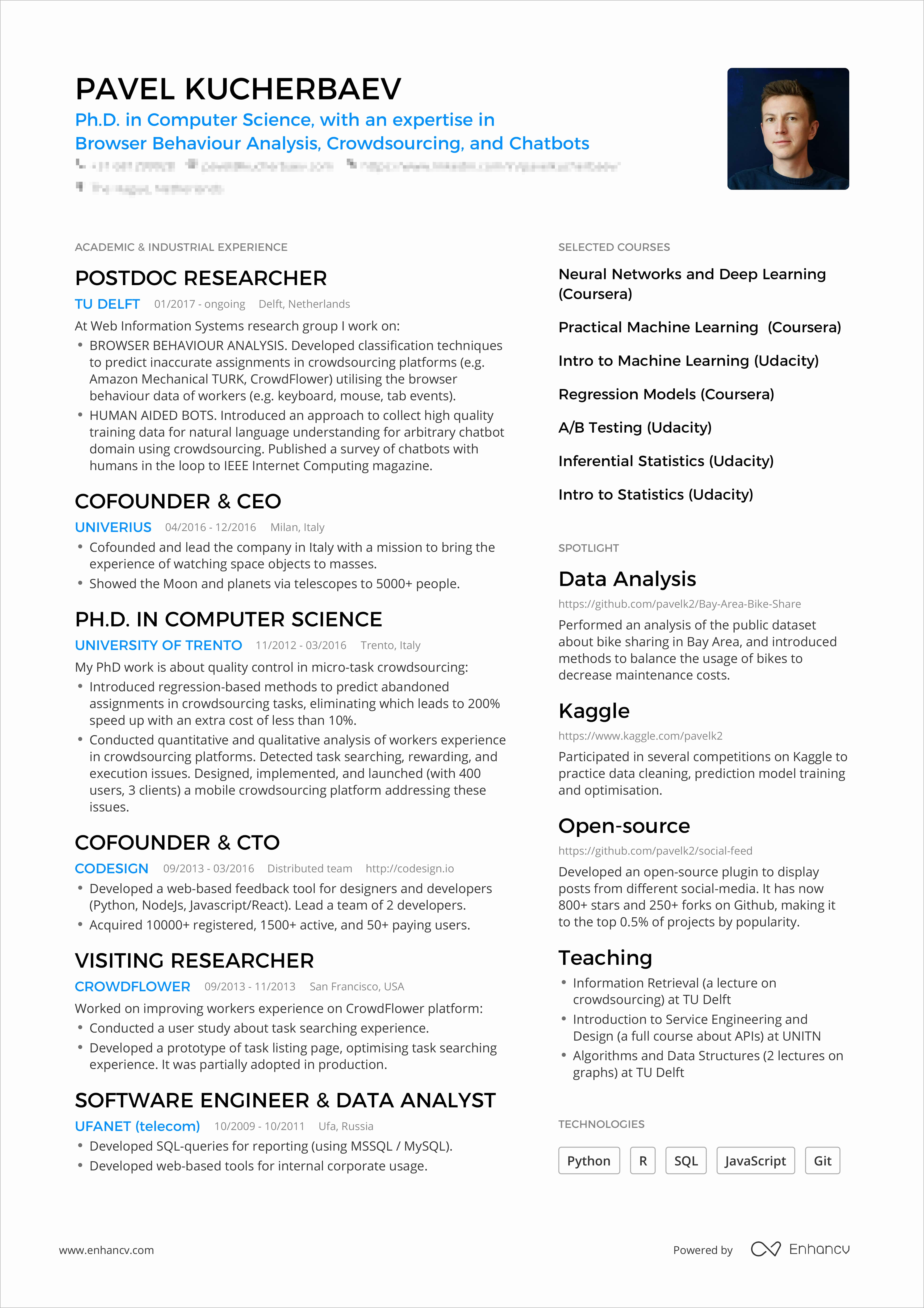 One Page Resume Examples Lovely A Powerful One Page Resume Example You Can Use