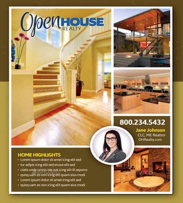Open House Flyers Templates Fresh Open House Flyer Templates – 39 Free Psd format Download