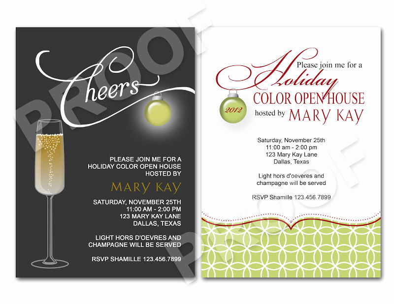 Open House Invitation Templates Awesome Paper Perfection Christmas Open House Invitation
