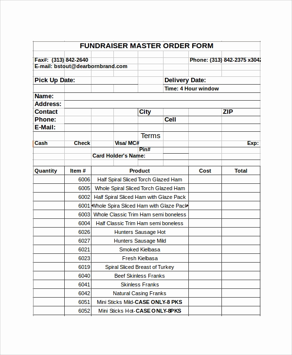 Order form Template Excel Luxury Excel order form Template 19 Free Excel Documents