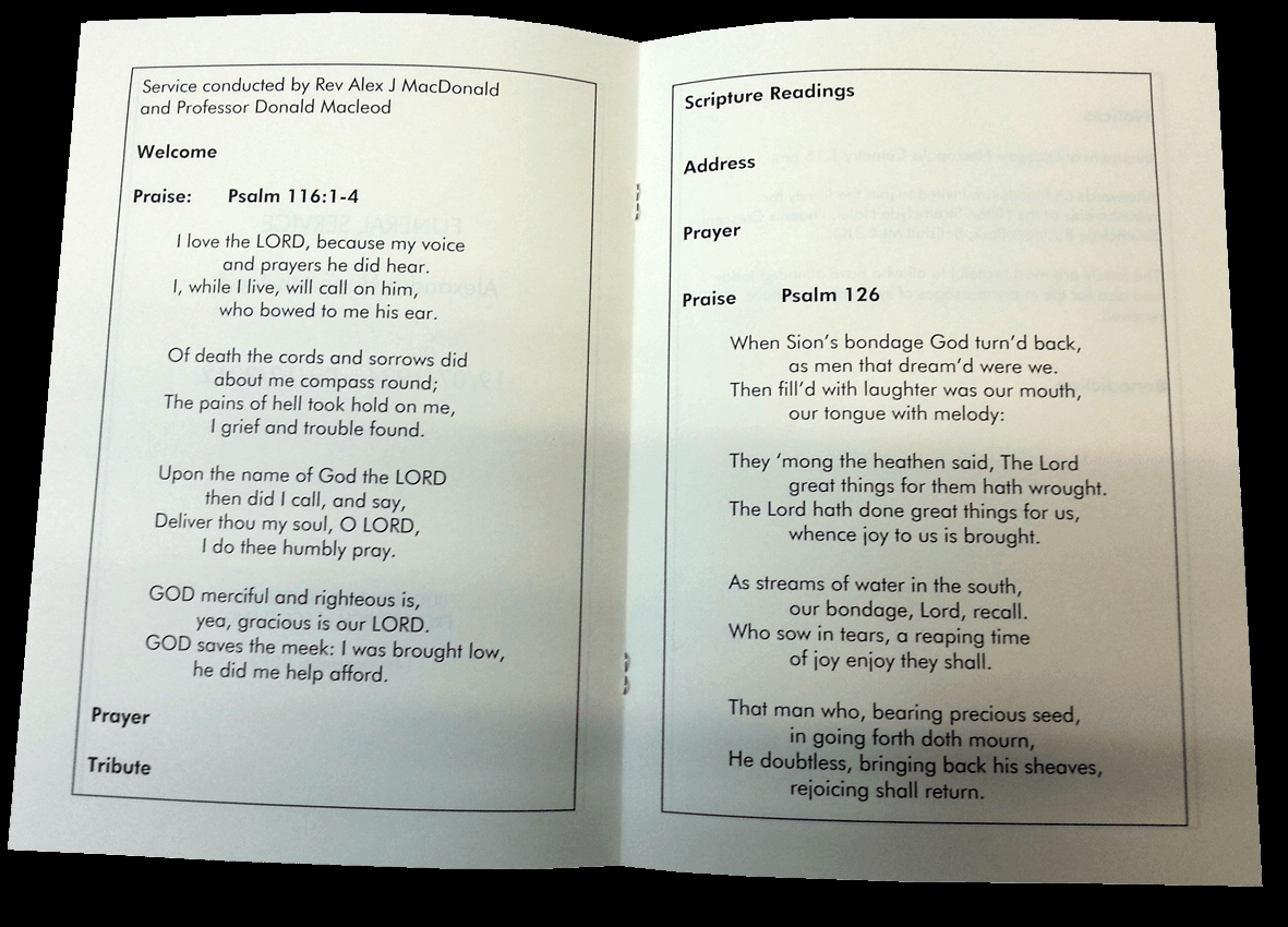 Order Of Service for Funeral Inspirational Funeral order Of Service Printing Edinburgh Same Day