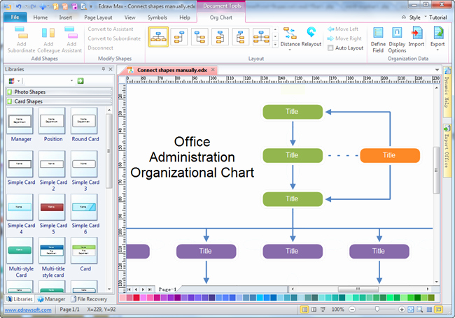 Organization Chart Template Excel New Fice Administration organizational Chart