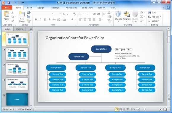 best organizational chart templates for powerpoint