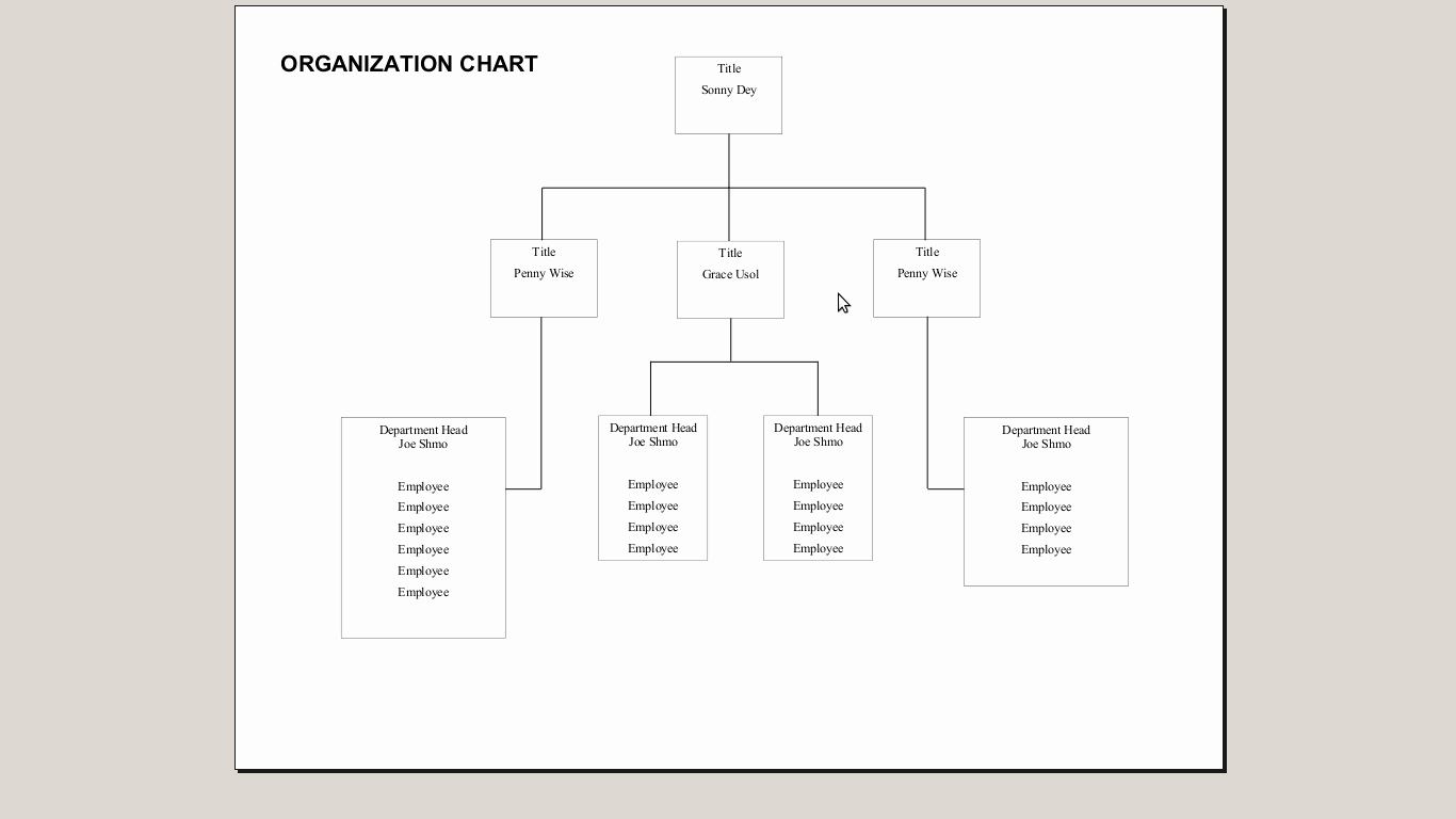 Organizational Chart Template Free Inspirational How Do You Create An organization Chart with Open Fice