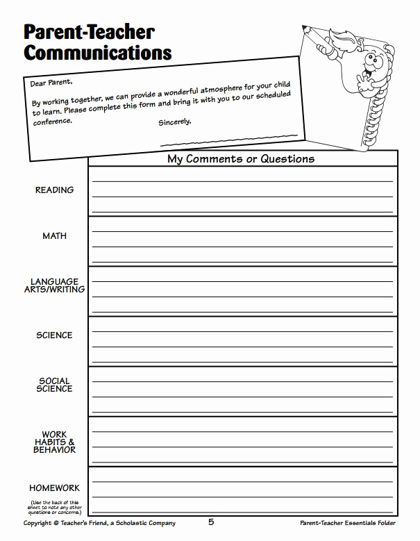 Parent Teacher Conference forms Unique Report Card Ments and Parent Conferences Made Easy