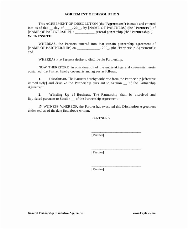 Partnership Agreement Template Word Best Of General Partnership Agreement 15 Free Pdf Word