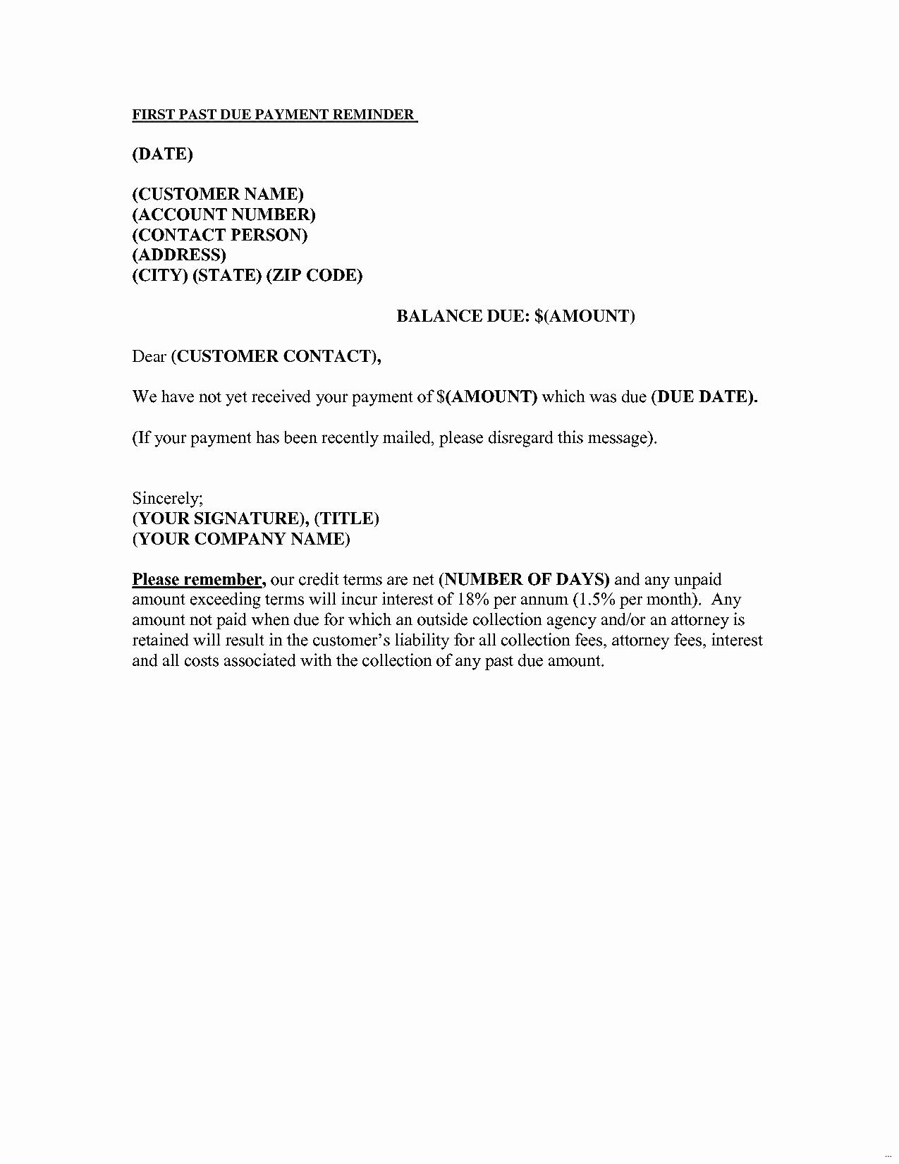 Past Due Invoice Letter Awesome Past Due Invoice Letter Template Download