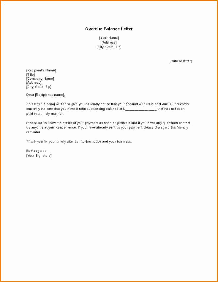 Past Due Invoice Letter Inspirational 9 Friendly Payment Reminder Letter