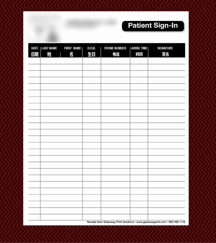 Patient Sign In Sheets Beautiful Custom Columns Label Sign In Sheets Printing