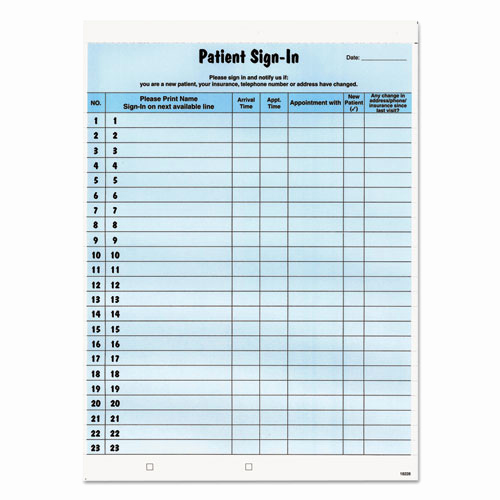 Patient Sign In Sheets Beautiful Tab Tabbies Patient Sign In Label forms Zuma