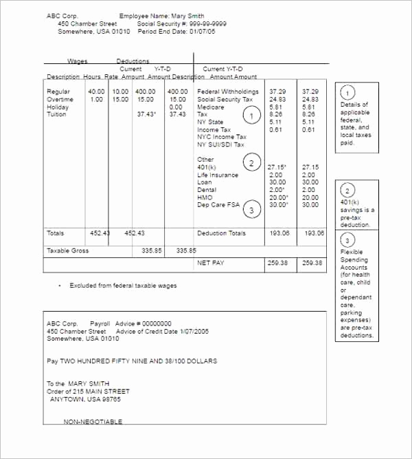 Pay Stub Template Pdf New 62 Free Pay Stub Templates Downloads Word Excel Pdf Doc