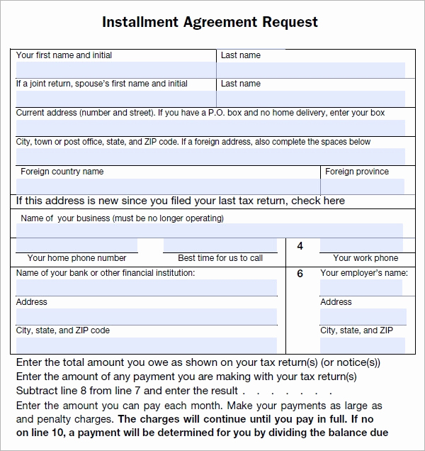 Payment Agreement Contract Pdf Unique Installment Agreement 5 Free Pdf Download