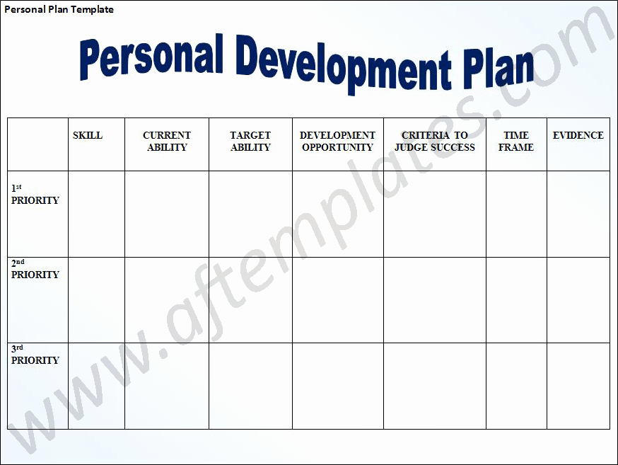 Personal Development Plan Template Awesome Personal Development Plan Template