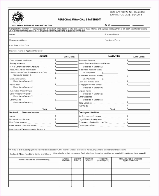 Personal Financial Statement Excel Beautiful 14 Excel Personal Financial Statement Template