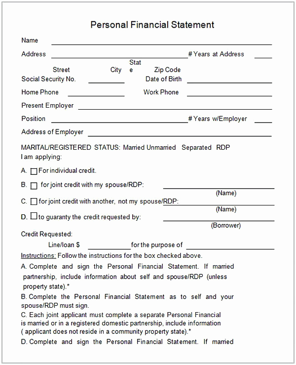 Personal Financial Statement Worksheet Awesome Personal Financial Statement Worksheet