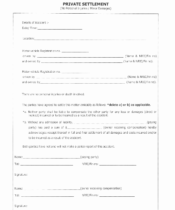 Personal Injury Waiver form Luxury Personal Injury Claim Questionnaire