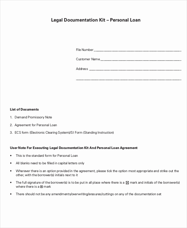 Personal Loan Agreement Template Awesome 10 Loan Agreement Templates Word Pdf Pages