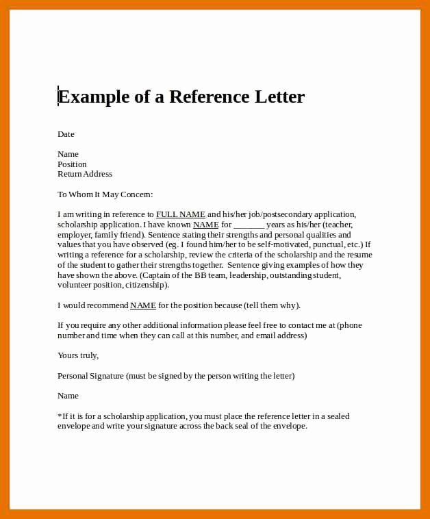 Personal Recommendation Letter Sample Lovely 4 5 Personal Letters Of Re Mendation