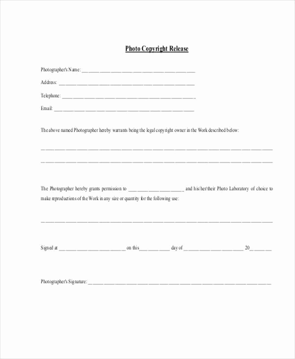 Photo Release form Pdf Best Of Generic Release forms