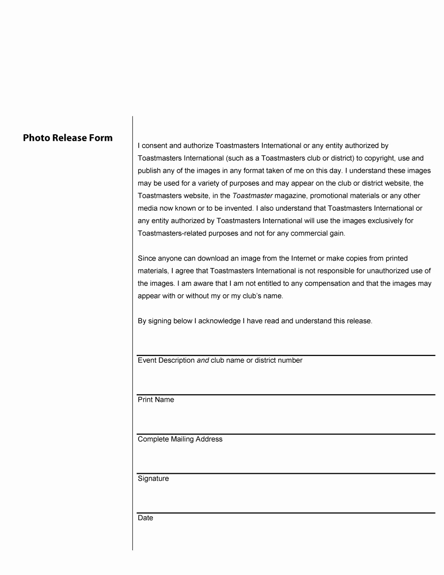Photo Release form Pdf New 53 Free Release form Templates [word Pdf