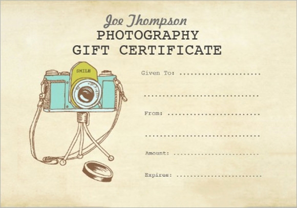 Photography Gift Certificate Template Awesome 12 Sample attractive Graphy Gift Certificate